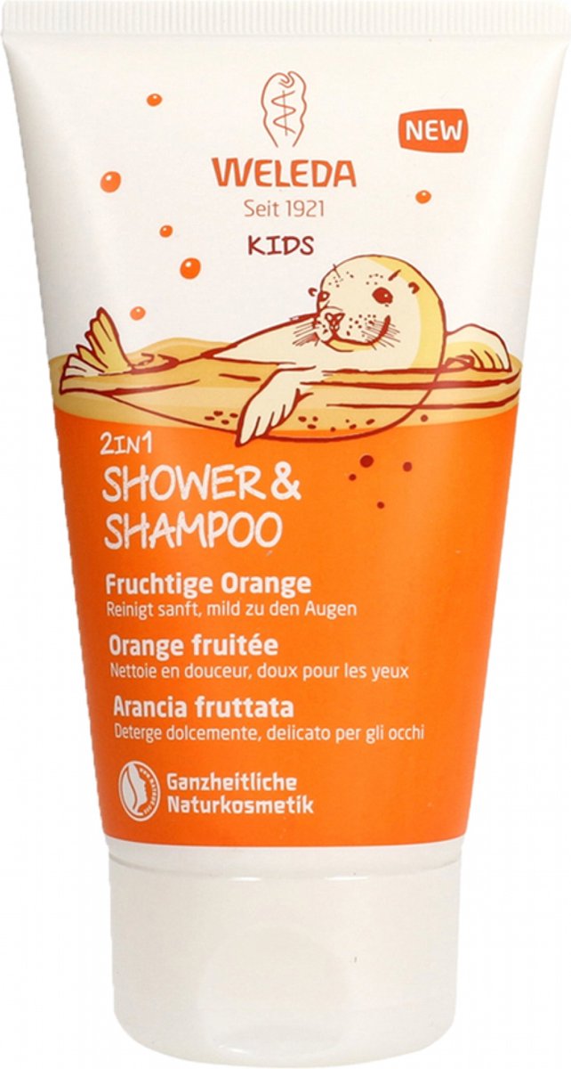 Weleda Kids 2-in-1 Shampoo & Body Wash Blije Sinaasappel
