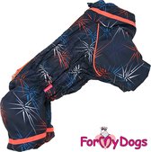 ForMyDogs honden kleding, winterpak voor de reu, maat 18 rug lengte 36, waterafstotend met fleece voering