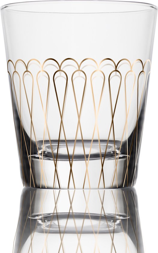 Goebel - VOLA | Lanterne / Photophore First Gold | Glas - 9 cm - photophore - avec de l'or véritable