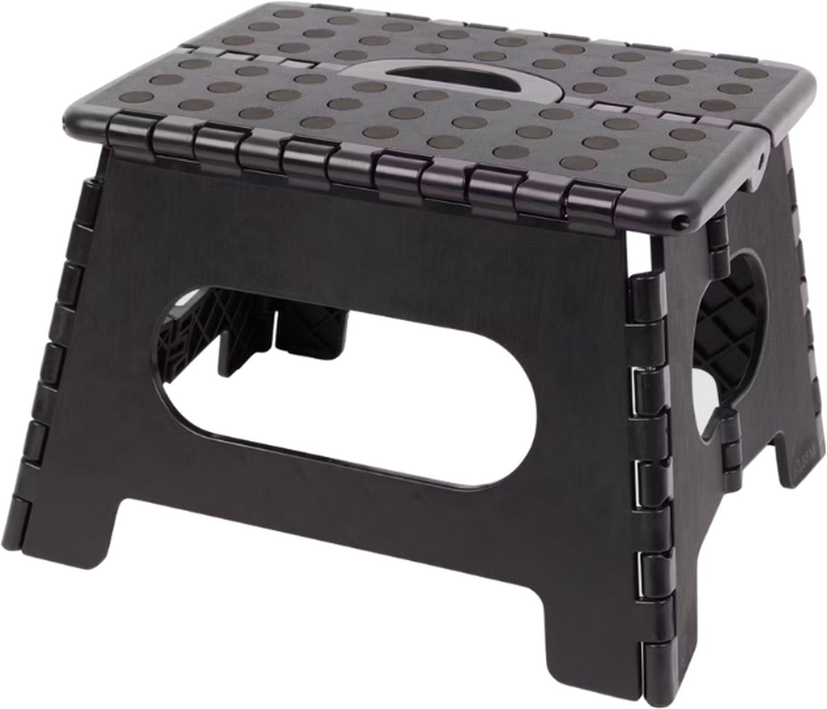 Goedkoopste Brash - Kruk opbouwbaar - Opvouwbaar Opstapkrukje - Inklapbaar krukje - Opstapkrukje - Zwart