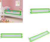 vidaXL Bedhekje peuter 180x42 cm polyester groen - Bedhekje - Bedhekjes - Bed Rail - Bed Rails