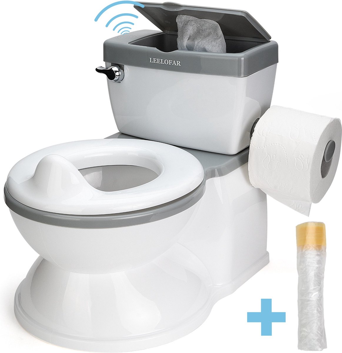 Goedkoopste Leelofar Kindertoilet - Kinder Toilet Plaspotje - Peuter Toilettrainer Plaspot - Urinoir Trainer met Geluid - WC Potje voor Kinderen tot 22KG - Wit
