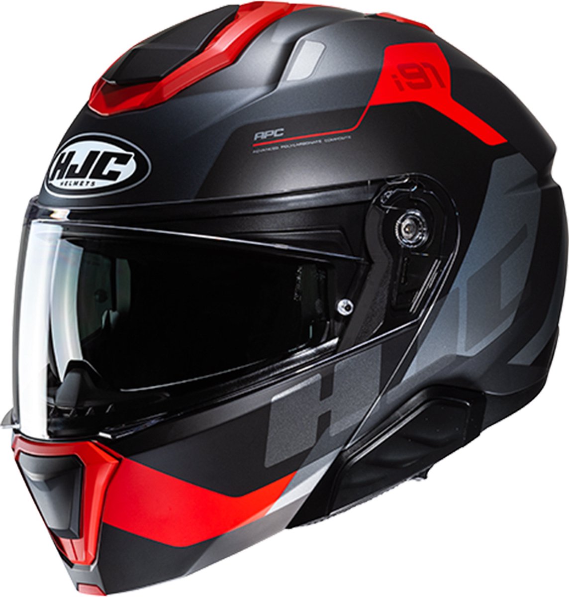 HJC I91 Carst Black Red XXL - Maat 2XL - Helm
