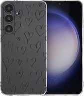 iMoshion Hoesje Geschikt voor Samsung Galaxy S24 Plus Hoesje Siliconen - iMoshion Design hoesje - Meerkleurig / Hearts