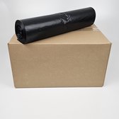 Sac poubelle noir - 200 sacs - 140 litres - LDPE recyclé - 80 cm x 110 cm (sac poubelle Extra résistant)