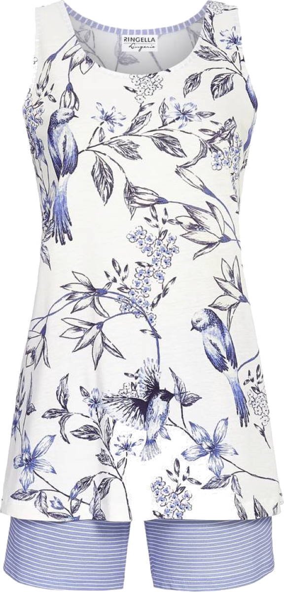 Ringella Dames shortama kolibrie Ringella - Blauw - Maat - 38