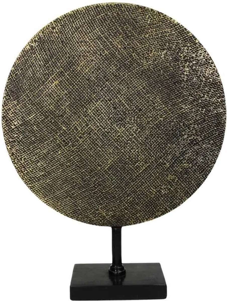 Ornament Schijf Bruin 35x10x45cm