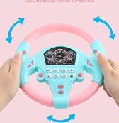 Kinder stuurwiel - Speelgoed - Uzzy M.F - Elektrische stuurwiel geluid - simulatie speelgoed voor kinderen - Auto stuurwiel - speelgoed - ontwikkeling - educatief - speelgoed voor kinderen - verjaardag - Roze