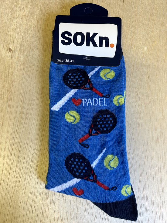 SOKn. Trendy sokken *PADEL* maat 35-41 (ook leuk om kado te geven !)