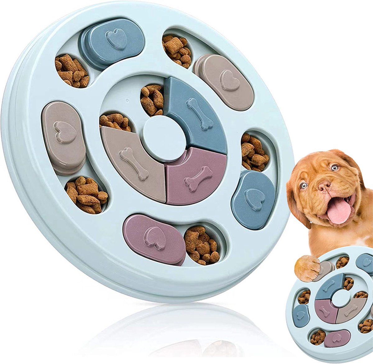 Smartplay - Hondenpuzzel - Interactieve Hondenpuzzel - intelligentie - Hondespeelgoed - Honden - Slim - Eetlust - Dieren - Dierenpuzzel