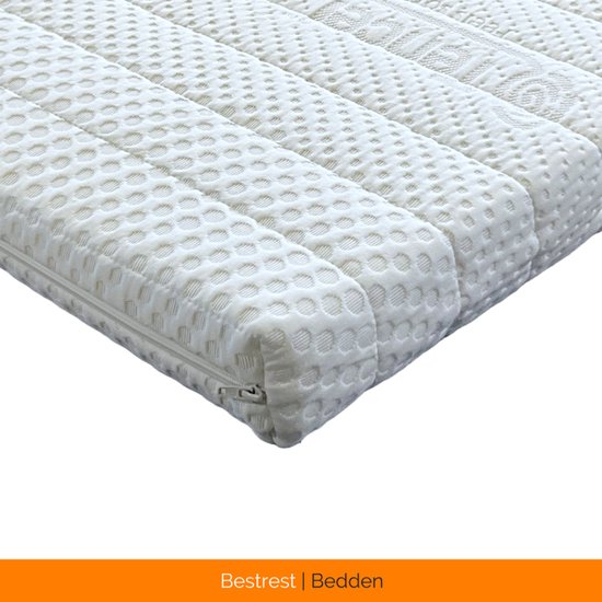 Traagschuim Topdekmatras - Tencel Hoes - Nasa Traagschuim - 7cm dik - Ergonomisch - 200x200cm - Bestrest Bedden®