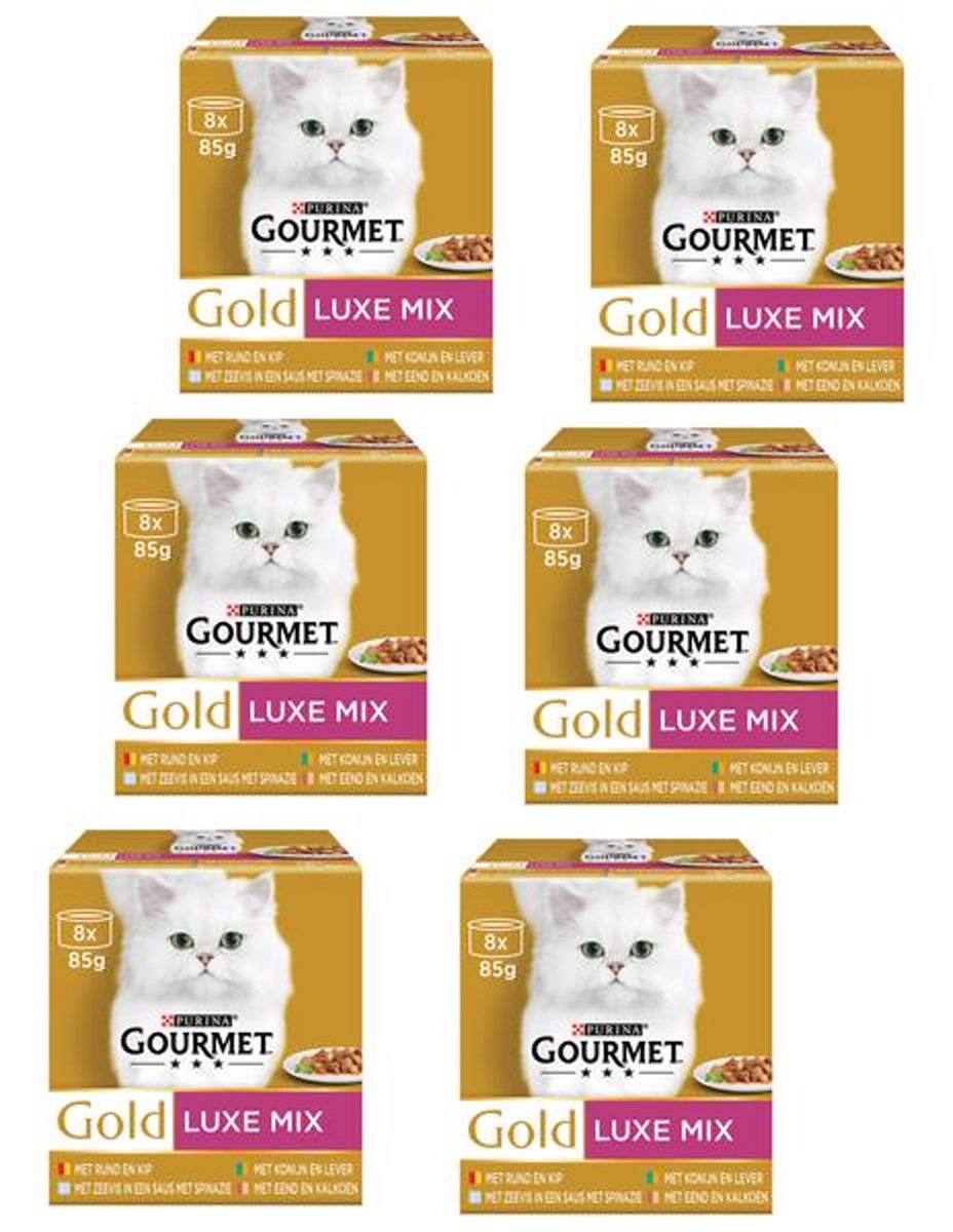 Gourmet Gold Luxe Mix - Poisson / Viande - Nourriture pour chats