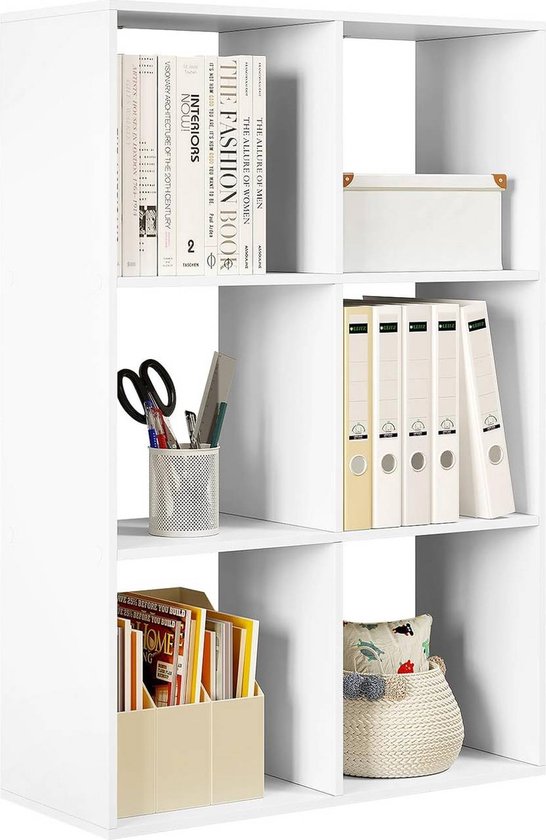 Furinno Pasir 2 laags boekenkast met open plank, wit