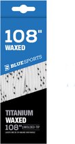 Blue Sports - waxed veters 108inch - 274cm wit voor ijshockeyschaats