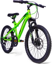 Huffy Extent 20 Inch Kinderfiets Shimano 6 versnellingen Mountainbike voor Jongens en Meisjes 6-11 jaar - Groen