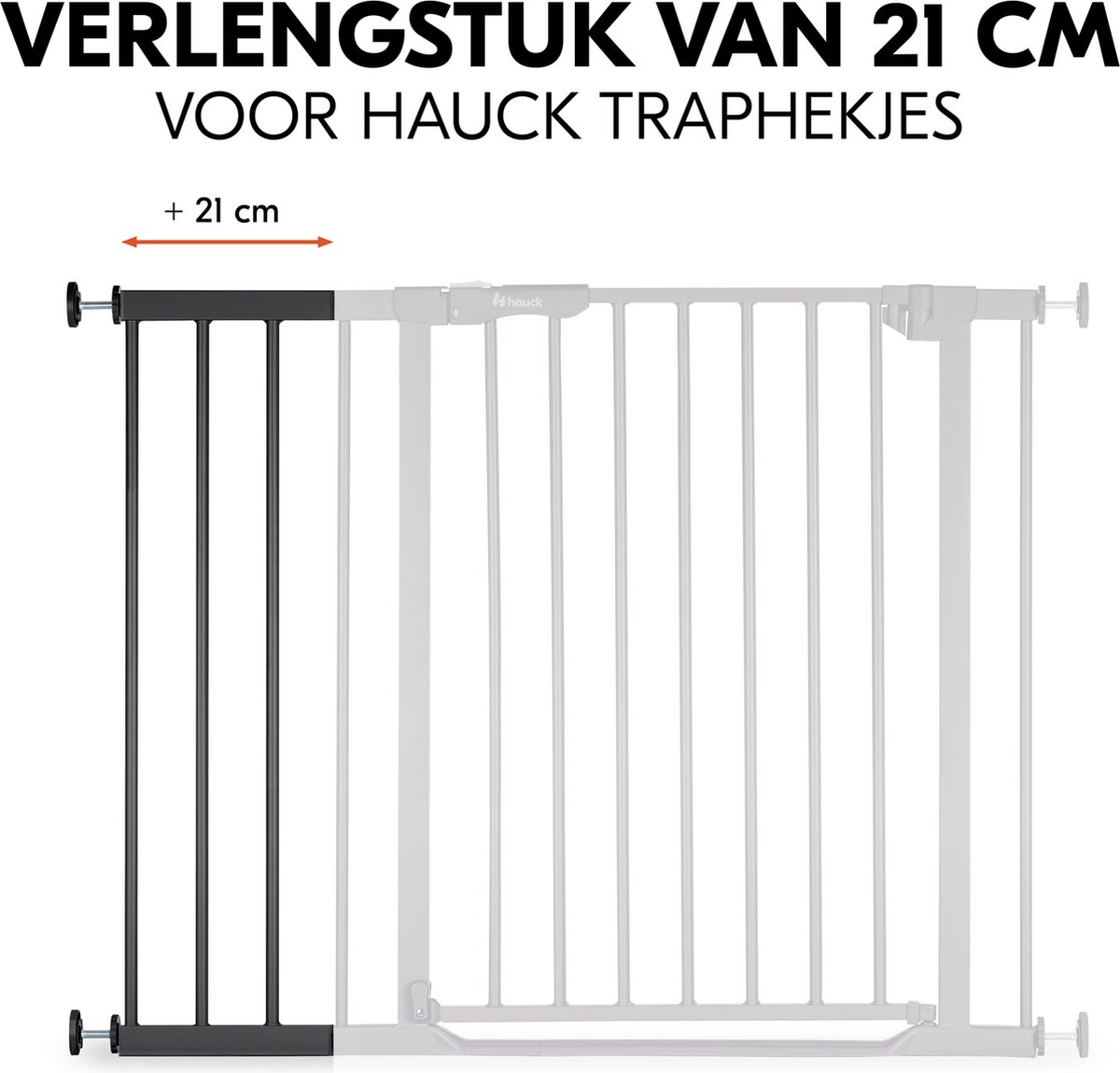 Hauck Safety Gate verlengstuk traphekje - 21 cm - Zwart – foto 4