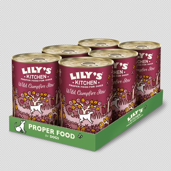 Lily's Kitchen Hondenvoer Natvoer Wild Campfire Stew 6 x 400 g bol