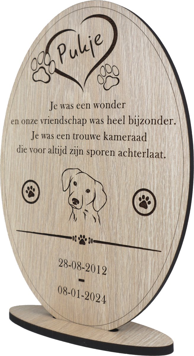 Pierre commémorative personnalisée pour chien - Cadeau