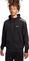 Nike sportswear fleece full-zip hoodie in de kleur zwart.