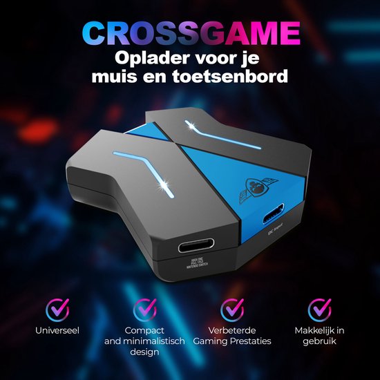 Spirit of Gamer Converter - Muis en toetsenbord - PS4, PS3, Xbox