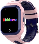 Kiddowz 4G Smartwatch kinderen met GPS Tracker - Kinderhorloge - 5 t/m 12 jaar - met belfunctie, videobellen, stappenteller en meer - Roze / Paars