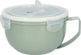 Tasse à nouilles/soupe avec couvercle ZODIAC - Vert - Plastique - 950 ml - Nouilles