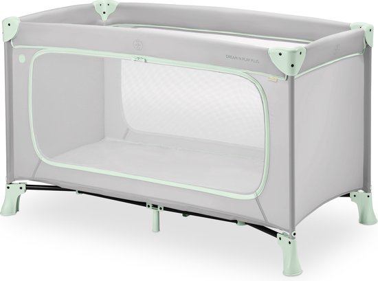Hauck Dream N Play Plus - Campingbedje - Extra grote doorgang - Dusty Mint