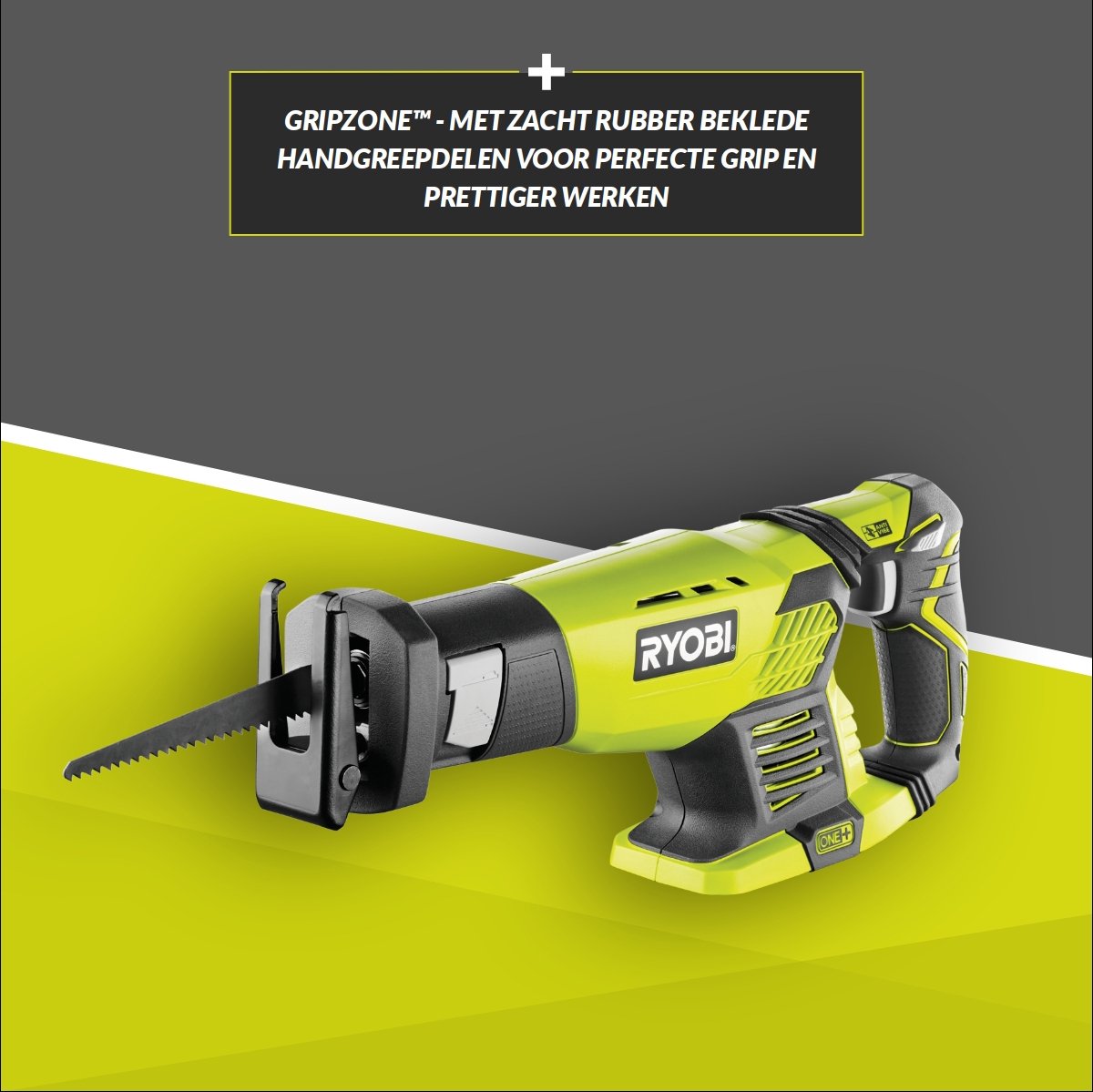Ryobi RRS1801M One+ 18V Li-Ion Accu Reciprozaag body - snelwissel - 5133001162 – foto 3