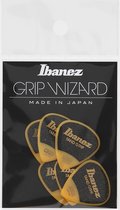 Ibanez PA16MSG-YE Sand Grip Plectrums 0.8mm (Yellow) - Plectrum set