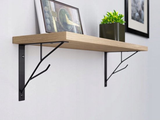 Set Van 2 Plankdragers Grijs Diepte 28 Cm Inhaakbaar In De Wandrails Voor Het Realiseren Van Bijvoorbeeld Een Boekenplank Of Kast Stelling Voor In De Garage Trapkast Inloopkast