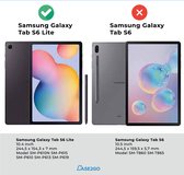 Dux Ducis - Tablet hoes geschikt voor Samsung Galaxy Tab S6 Lite - Toby Series - Tri-Fold Book Case - Zwart
