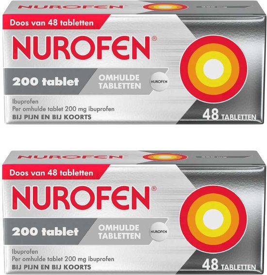 Nurofen Ibuprofen 200mg - 2 x 48 tabletten