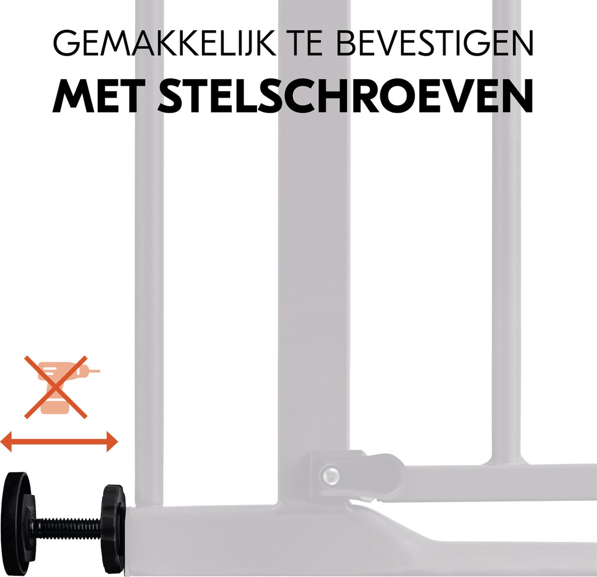 Hauck Clear Step 2 veiligheidshekje - Traphekje - Zwart - 75-80 cm – foto 5
