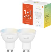 Hombli Slimme verlichting - Wifi lamp GU10 warmwit licht - geen bridge nodig - smart LED - dimbaar en tunable - Promopack 1+1