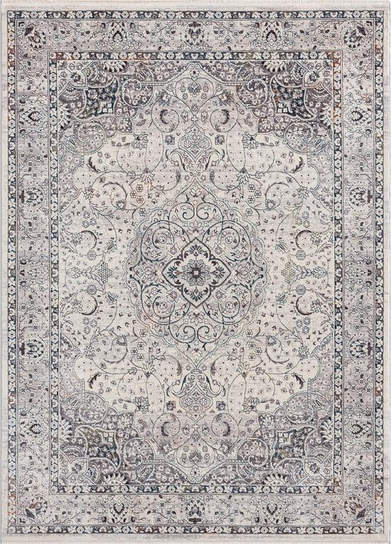 Vloerkleed vintage 80x150 cm - oosters motief - rechthoek - UNIQUE tapijt by The Carpet