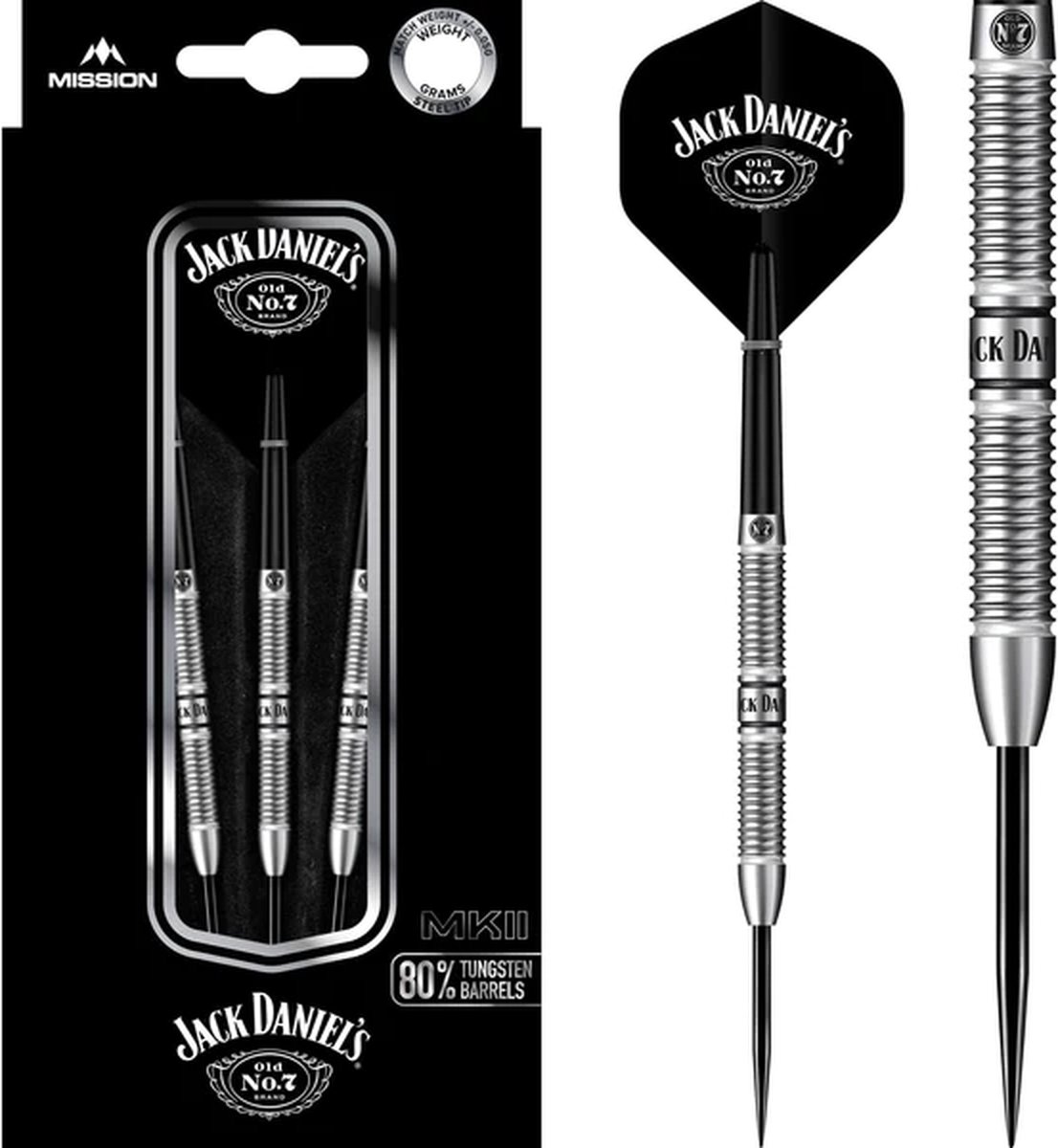 Jack Daniels 80% - Dartpijlen