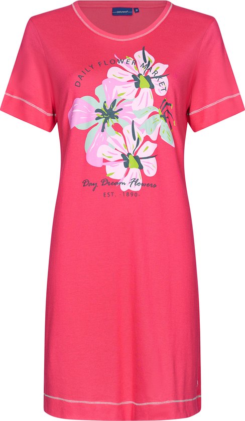 Pastunette - Day Dream - Dames Nachthemd - Roze - Katoen / Modal - Maat 36