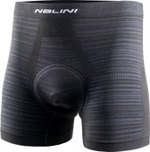 Nalini - Heren - Fietsonderbroek met zeem - Zwart - Wit - NALINISEAMLESSPANT - L/XL