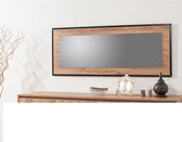 Asir - Decoratieve spiegelspiegel - Atlantische pine Zwart - 150 x 60 x 1,5