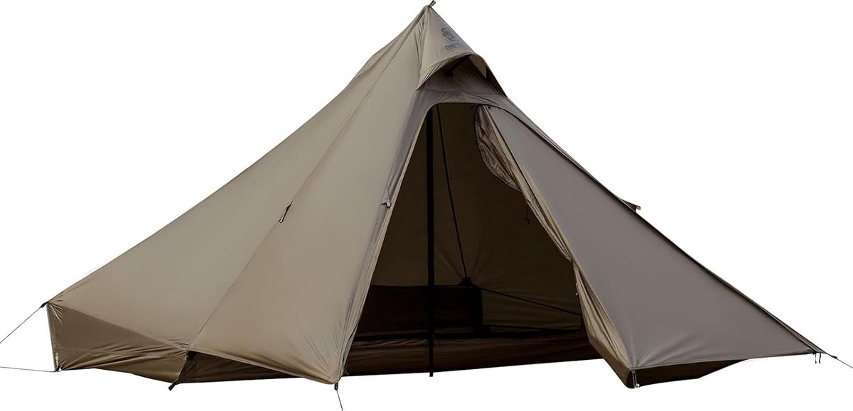 Ultralichte tent, tipi, 1-2 personen, wandelstokken, campingtent, waterdicht, 3 seizoenen, ideaal voor kamperen, outdoor, backpacken