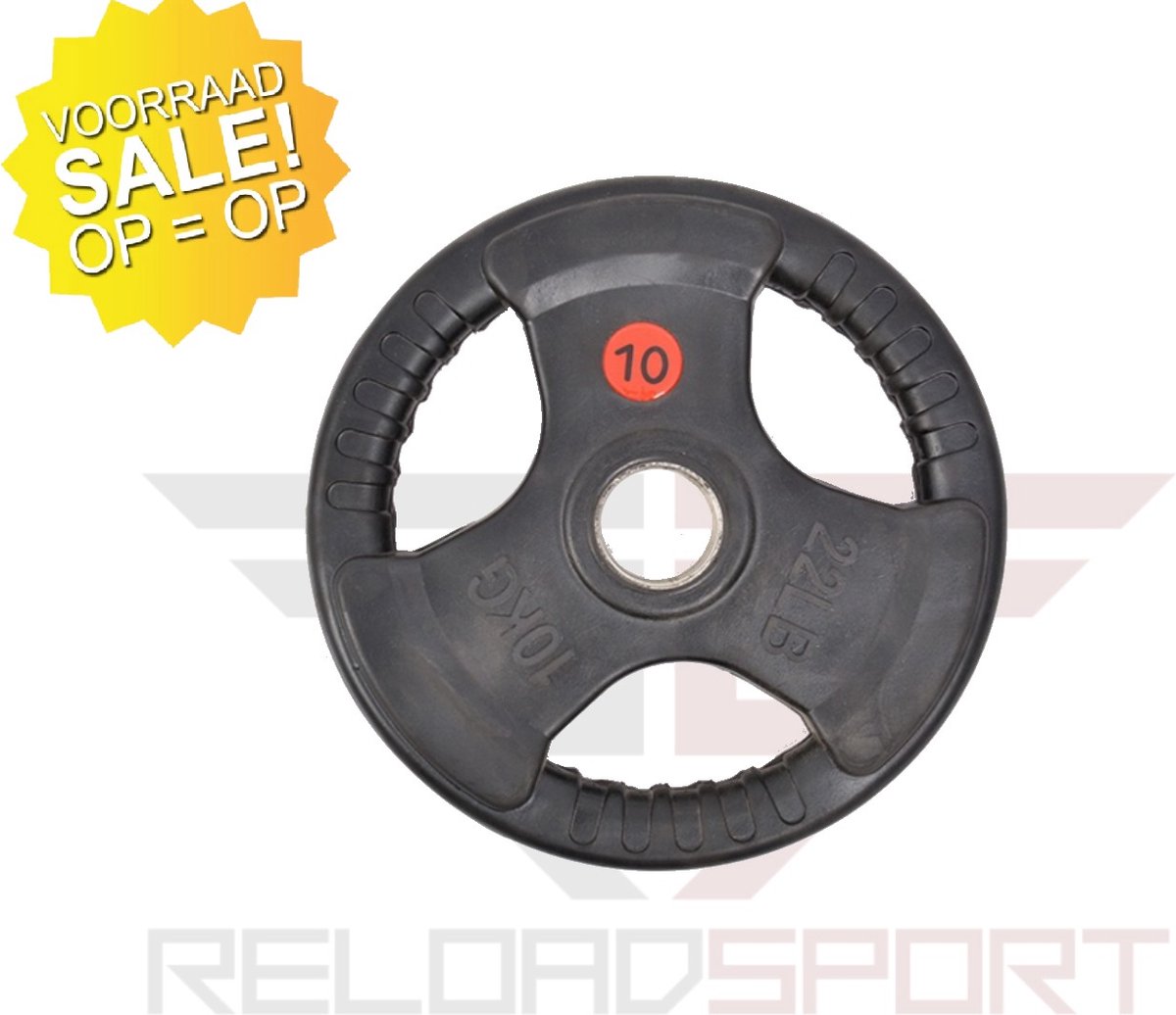 ReloadSport - Tri-grip Halterschijf - 2x 10KG - 50mm - Olympische - Halterschijven - 10 kg - januari - sale