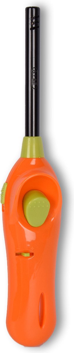 Goedkoopste Oranje & Groene Elektrische Aansteker met Kinderbescherming - 22cm Plastic, Perfect voor BBQ, Kaarsen, en Outdoor Avonturen