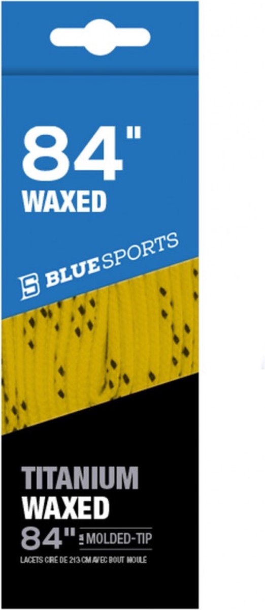Blue Sports - waxed veters 84inch - 213cm geel voor ijshockeyschaats