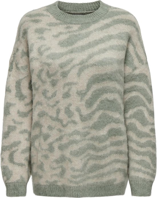ONLY ONLWILD LS JQ LONG O-NECK CC KNT Dames Trui - Maat S