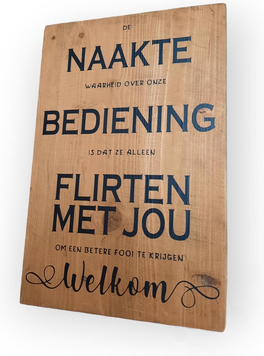 Retro metalen bord, koordbord, stamtafel om op te hangen, grappige