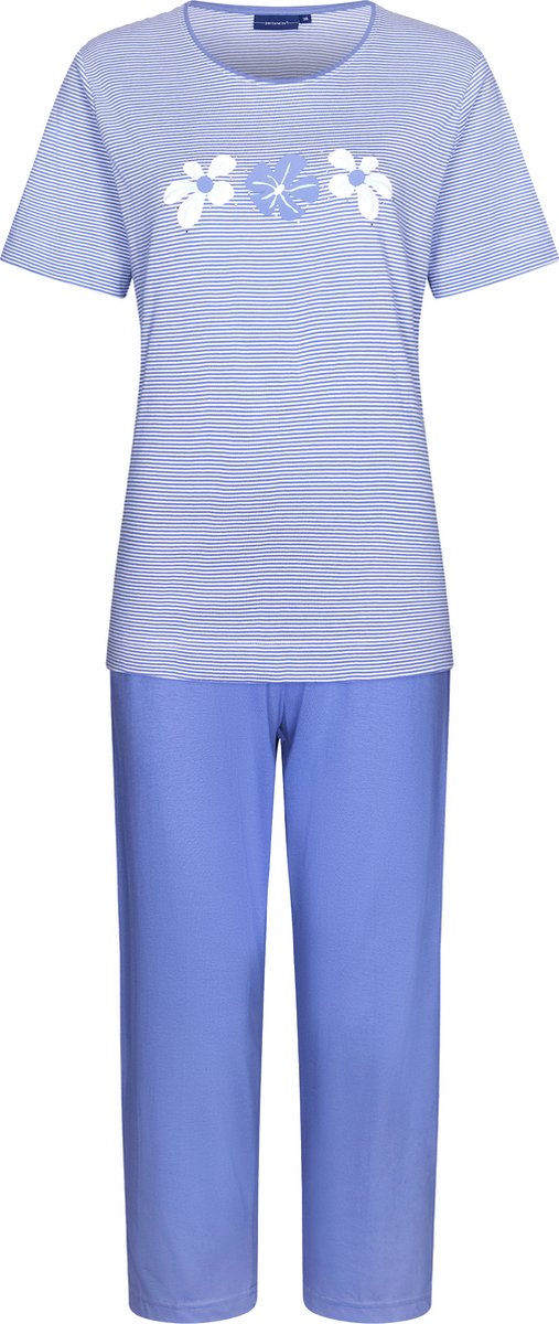 Pastunette Blossoms - Dames Pyjamaset - Blauw - Organisch Katoen