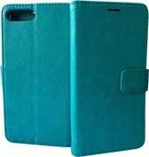 Portemonnee Book Case Hoesje Geschikt voor: iPhone 7 Plus / 8 Plus - Mint groen