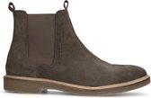 Sacha - Heren - Antraciet suède chelsea boots - Maat 45