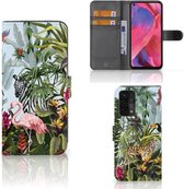 Telefoonhoesje met Pasjes geschikt voor Geschikt voor OPPO A54 5G | A74 5G | A93 5G Jungle