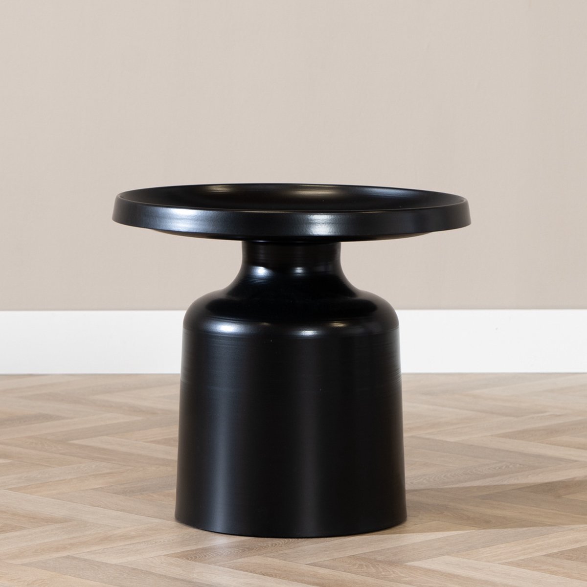 Bronx71® Salontafel Donna rond metaal zwart - Salontafel rond
